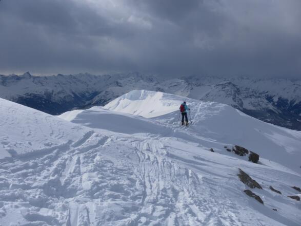 Blick vom Westgrat über das Wipptal.