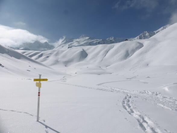 Aufstieg zur Pforzheimer Hütte.