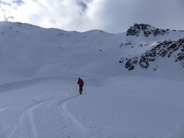 im Kessel vor den Nordhängen