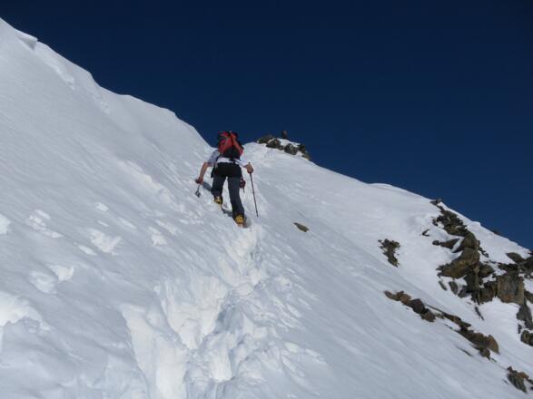 Firngrat zur Schaufelspitze