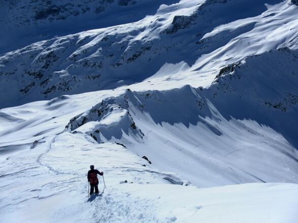 Gratabstieg (oder Abfahrt)