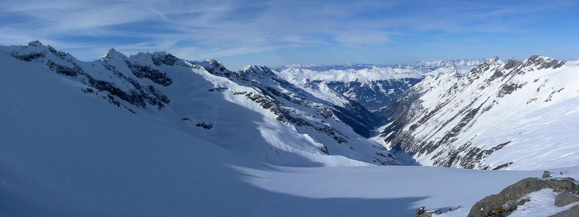 Habachtal unter dem Habachkees aus der Scharte