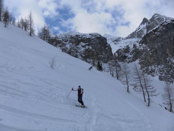 erster Blick auf die Felspyramide der Vd. Großwandspitze