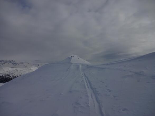 Die letzten Meter zum Gipfel