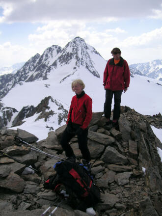 Hauslabkogel, dahinter Hauslabjoch und Fineilspitze