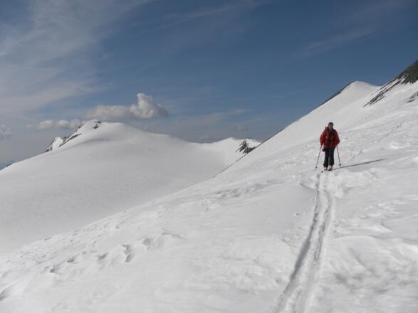 am Fruschnitzkees, dahinter Romariswandkopf und Teufelskamp
