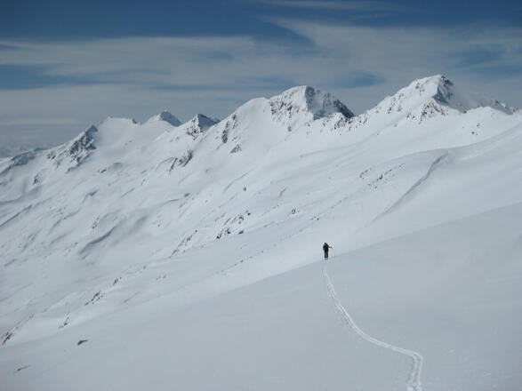 Hauslabkogel beim Anstieg auf die Kreuzspitze
