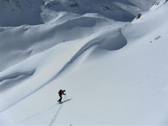 Tiefblick zum Viltragenkees