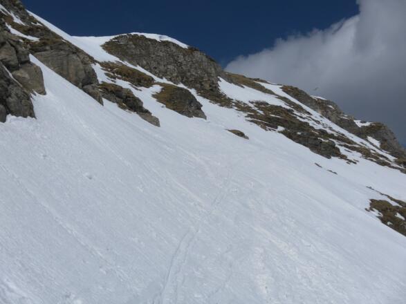 Vordere Großwandspitze etwas unterhalb der Scharte