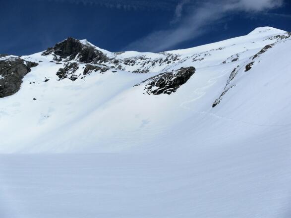 Kratzenberg und Seekopf vom nördl.Viltragenkees, links die Schwarzkopfscharte