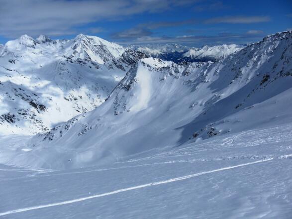 Nordanstieg aus dem Reggentörl gesehen