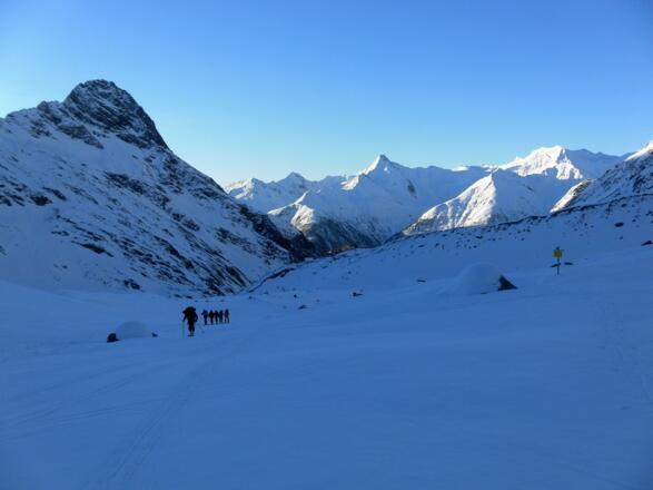 Rückblick ins Maurertal, dahinter Lasörling