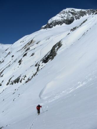 steile Moränenhänge