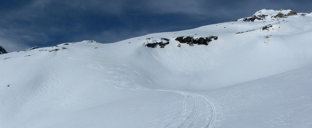 schönes Abfahrtsgelände
