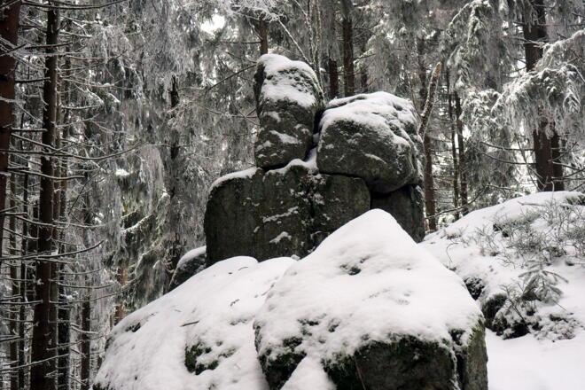 Gipfelfelsen Hvĕzdná 1012m
