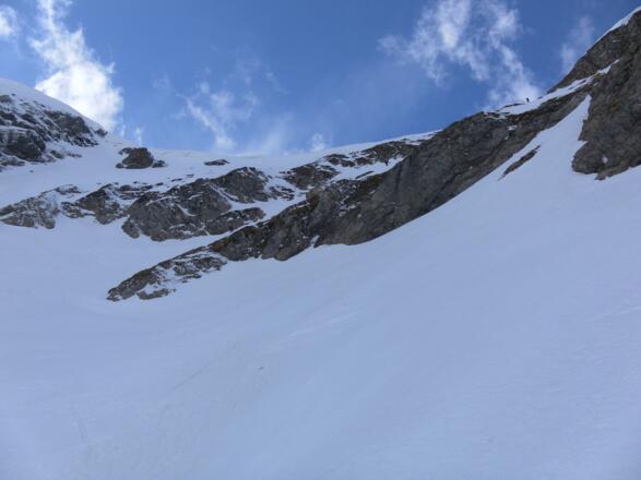 Felsbänder zur Scharte