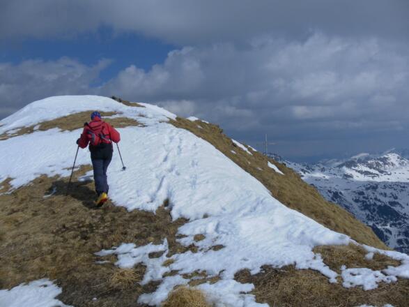 Anstieg zur Gipfelkuppe