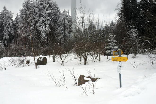 Rechts zum &quot;Roten Marterl&quot; 180m