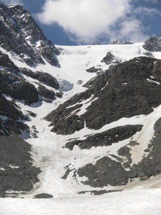 Abfahrtsrinne vom Hofmannskees