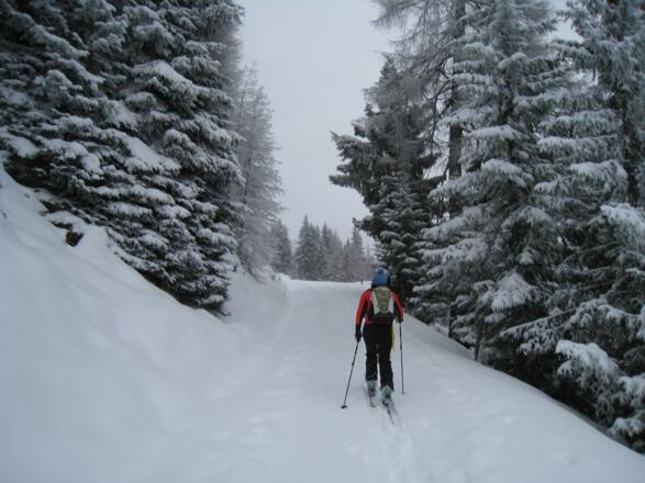 Aufstieg in Richtung Schatzberg