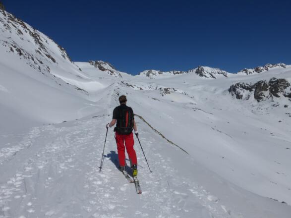 Der Blick gegen Norden zum Vernagtferner