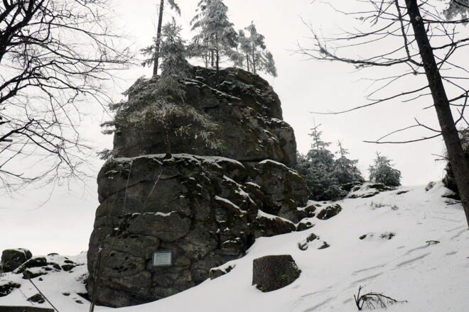 Gipfelfelsen Hirschenstein 1026m