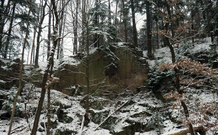 Felsstufe355m, unten queren