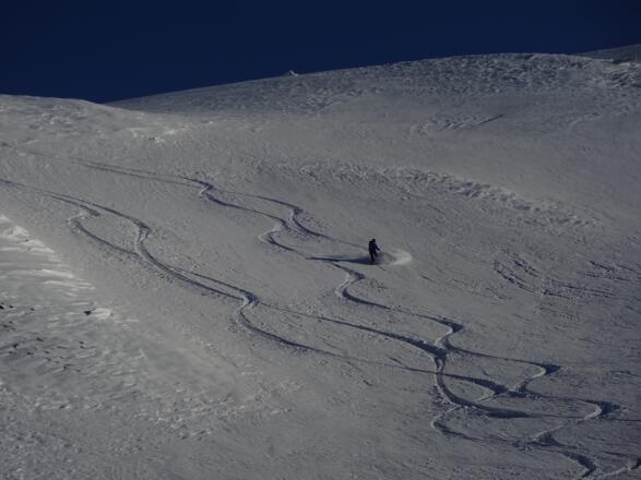 Abfahrt ins Fradertal