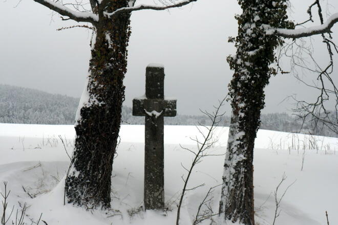 Granitkreuz um 915m in Sandl