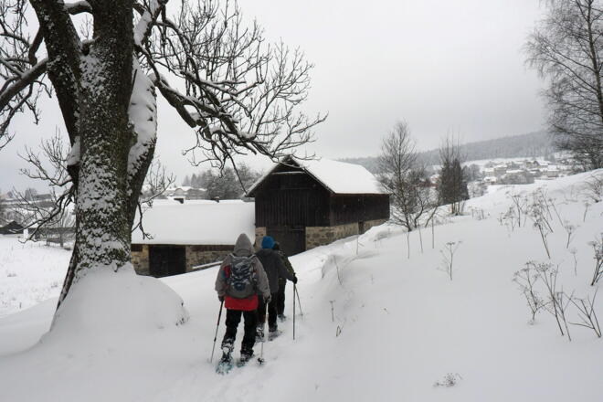 Hof vor dem Graben um 910m