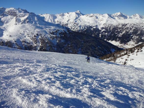Im Aufstieg zum Wechseljoch