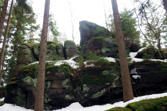 Gipfelfelsen Affetschlägerberg 967m