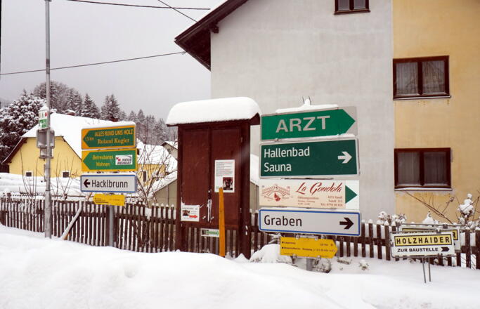 Sandl 925m, zum Graben und zur Kapelle