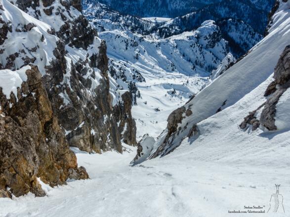 bis zu 50 Grad im oberen Teil der Ballerina Rinne