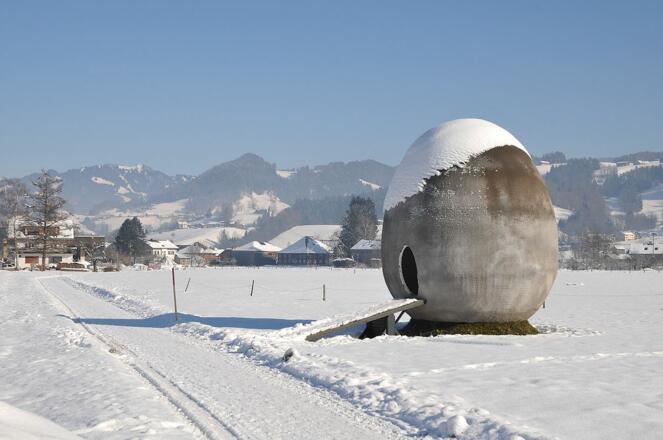 Betonei am Winterwanderweg Andelsbuch
