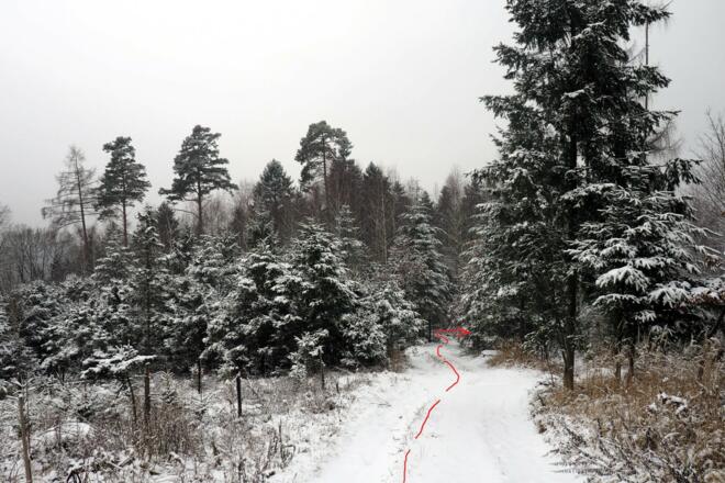 Wegführung nach dem 13er-Turm