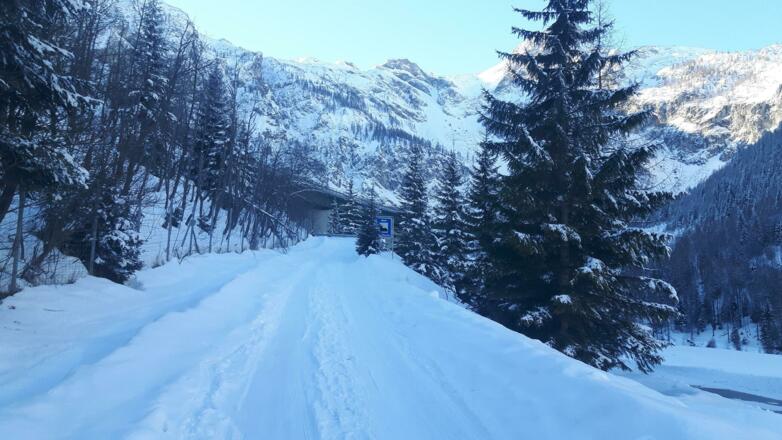 Blick Richtung Autobahnunterführung