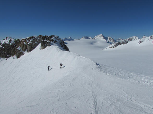 Guslarjoch und Weißkugel hinter dem Gepatschferner