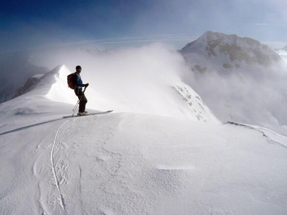 die Wechte an der Seekarschneid kann meist gut überwunden werden