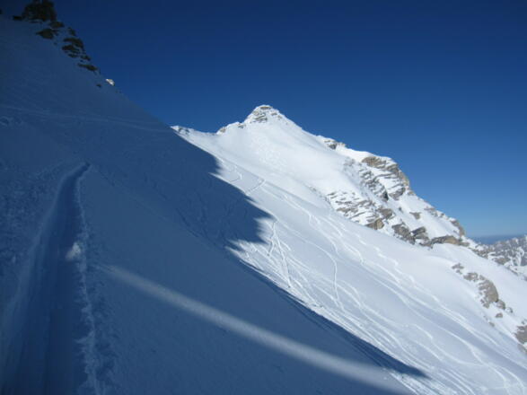 kurz unterhalb des Sattels zwischen Ödkar-und Birkkarspitze