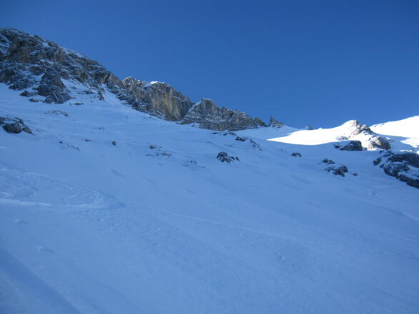 unterhalb der Birkkarspitze rechts geht&#039;s zu den Ödkarspitzen