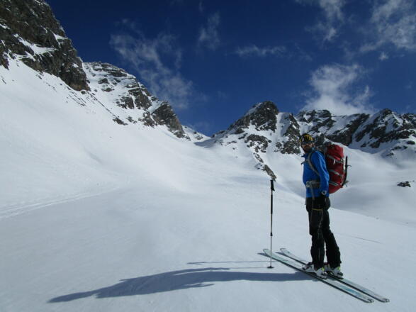 die Schwarzwand-Scharte schon im Blick