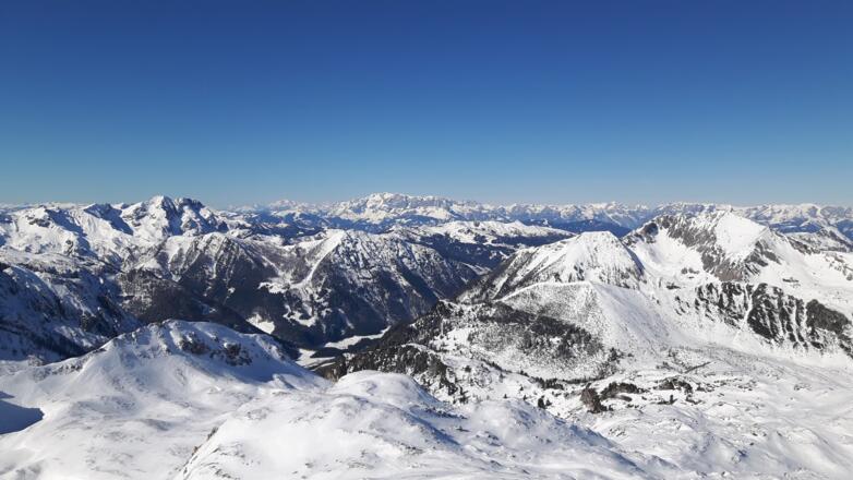 das schöne Gipfelpanorama