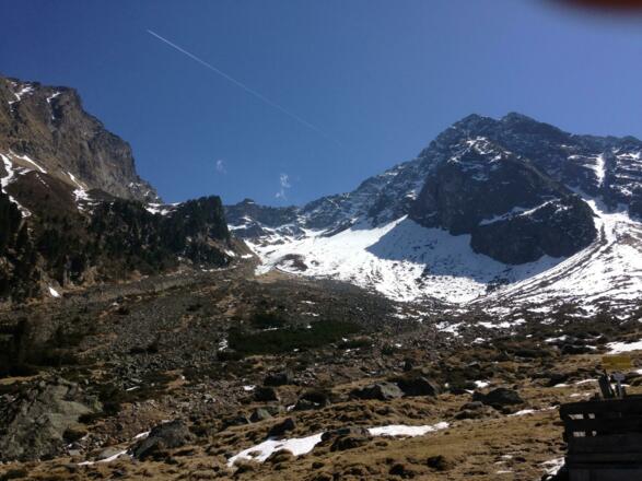 Blick von der Mischbachalm Richtung Mischbachgrube