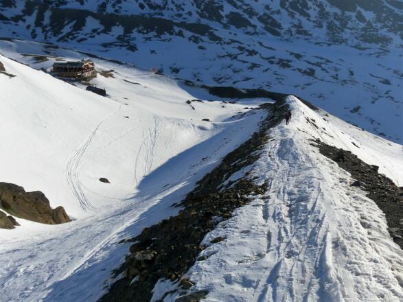 Seitenmoräne des Guslarferners ab Vernagthütte