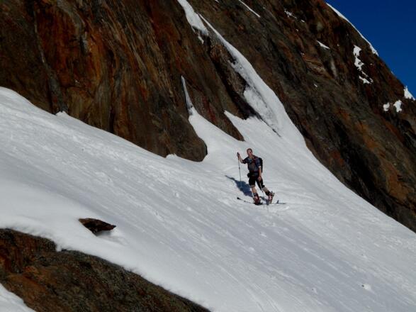 Steiler Aufstieg zum Wilden Freiger-Ferner