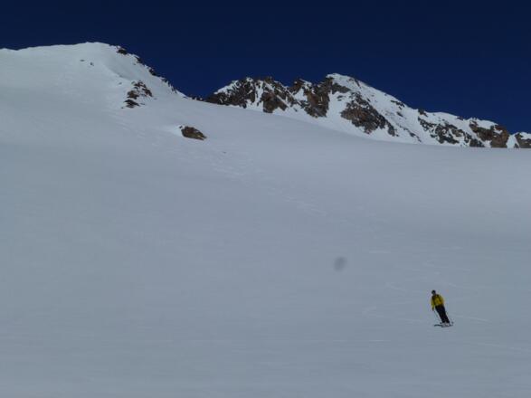 Unbeschwertes Schwungvergnügen am Schwarzenbergferner