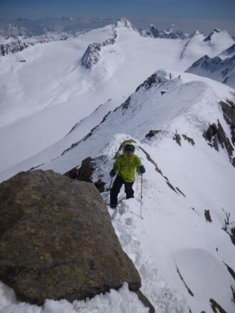 Letzte Anstiegsmeter zum Gipfel