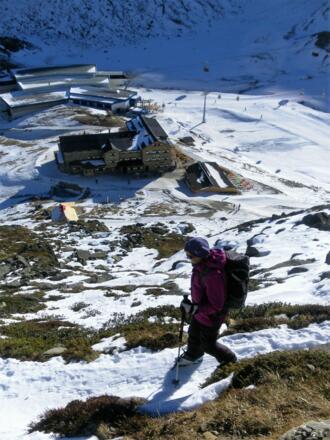 Abstieg zur Dresdner Hütte