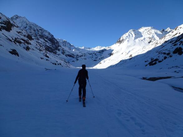 Von der Ambergerhütte 2135m ein paar Meter abwärts in die sogenannte Sulze